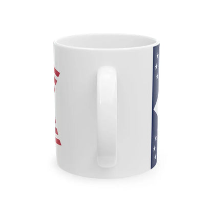 Flag of Vinton County Ohio (United States) White Coffee Mug - Go Mug Yourself