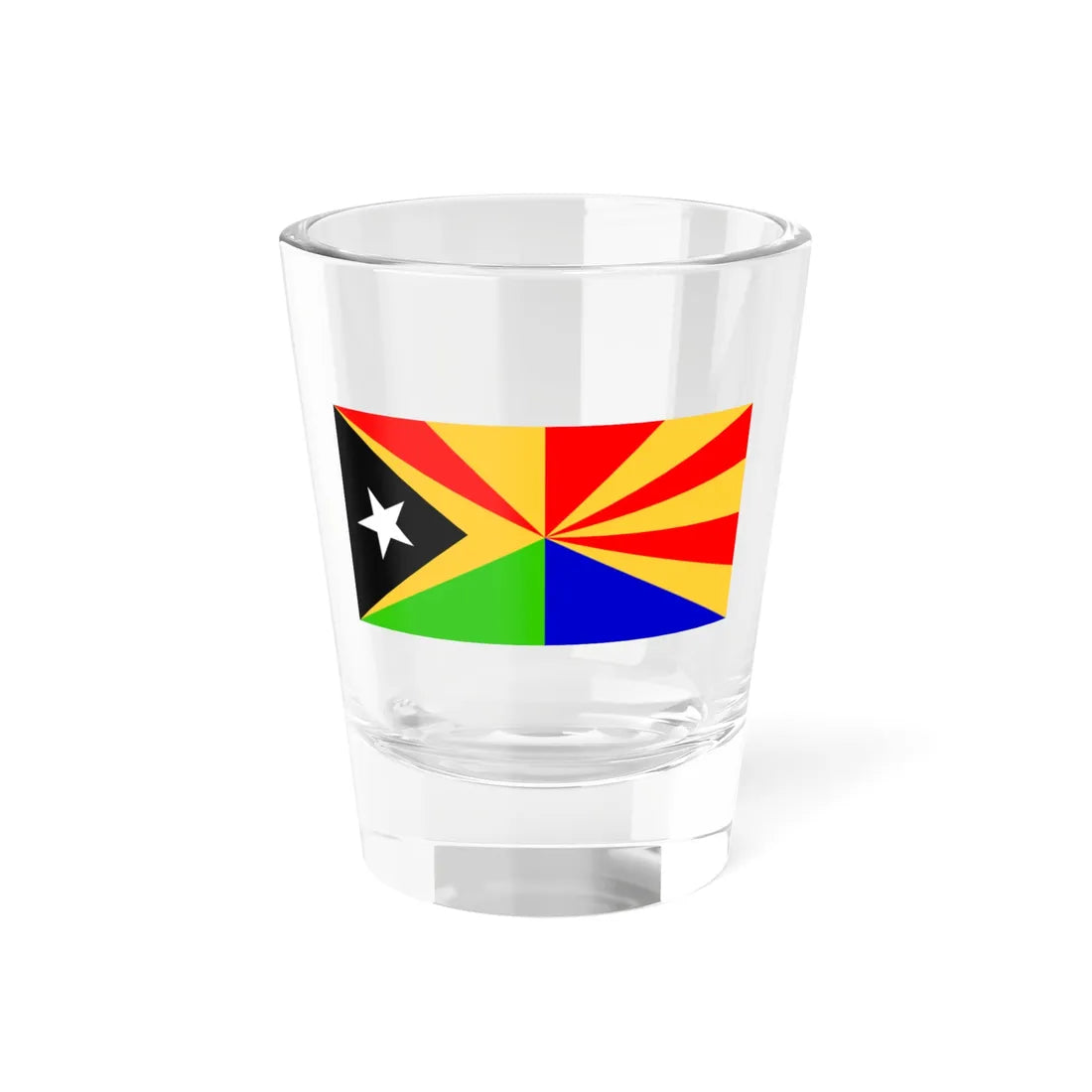 Flag of Viqueque Shot Glass 1.5oz 1.5oz - Go Mug Yourself