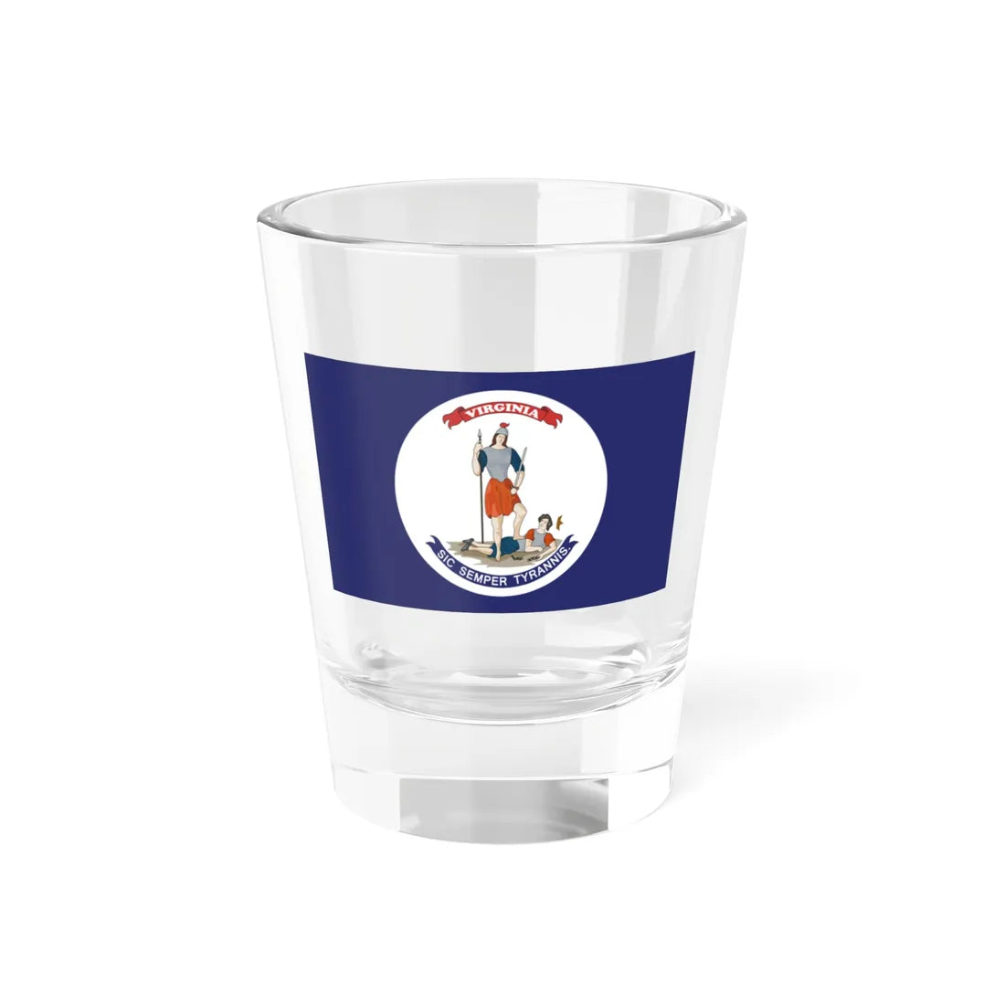 Flag of Virginia 1861-1865 (United States) Shot Glass 1.5oz 1.5oz - Go Mug Yourself