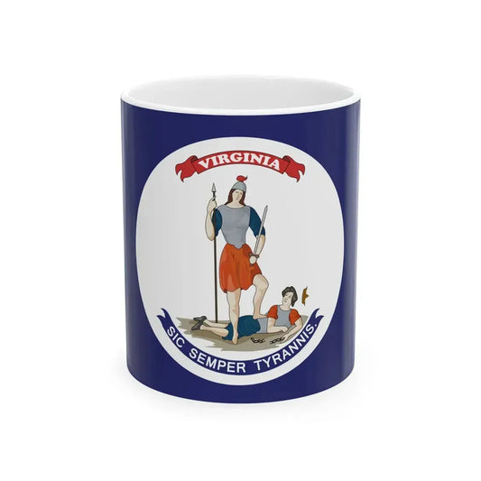 Flag of Virginia 1861-1865 (United States) White Coffee Mug 11oz - Go Mug Yourself