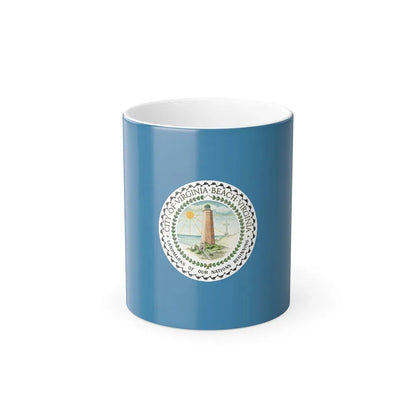 Flag of Virginia Beach, Virginia - Color Changing Coffee Mug 11oz - Go Mug Yourself