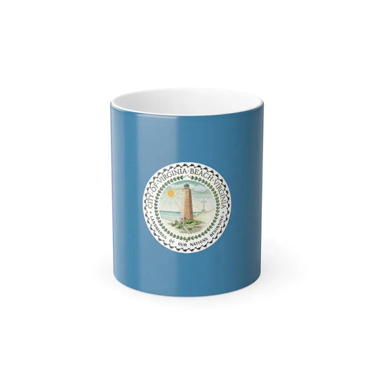 Flag of Virginia Beach, Virginia - Color Changing Coffee Mug 11oz - Go Mug Yourself