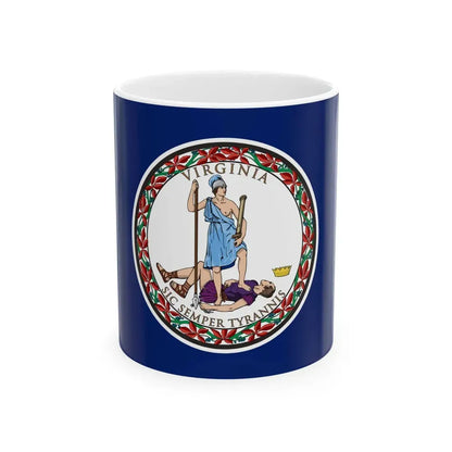Flag of Virginia (United States) White Coffee Mug 11oz - Go Mug Yourself