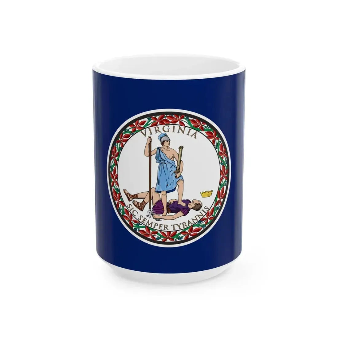 Flag of Virginia (United States) White Coffee Mug 15oz - Go Mug Yourself