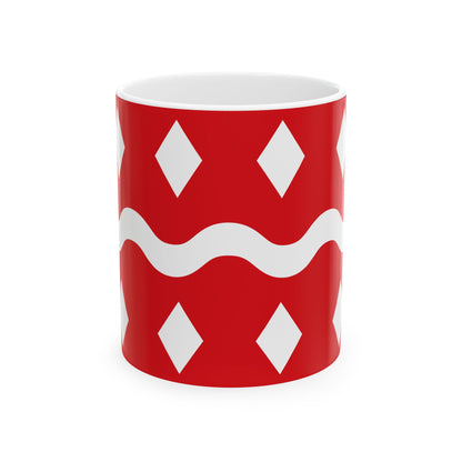 Flag of Viroinval (Belgium) White Coffee Mug-11oz-Go Mug Yourself