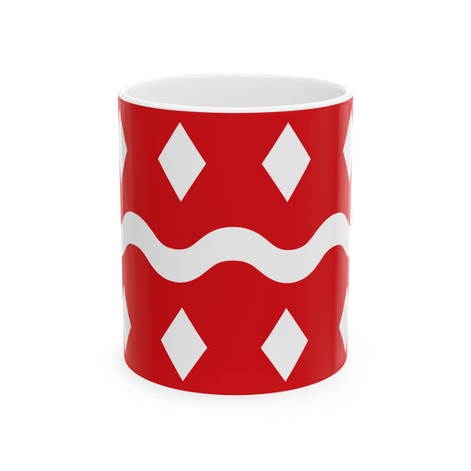 Flag of Viroinval (Belgium) White Coffee Mug-11oz-Go Mug Yourself