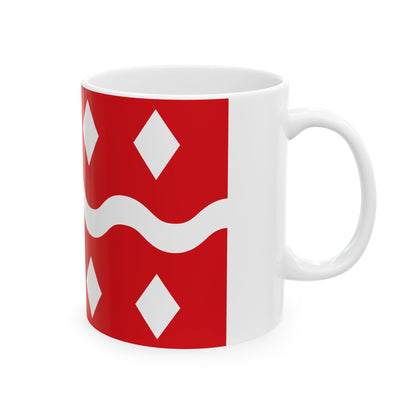 Flag of Viroinval (Belgium) White Coffee Mug-Go Mug Yourself