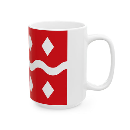 Flag of Viroinval (Belgium) White Coffee Mug-Go Mug Yourself