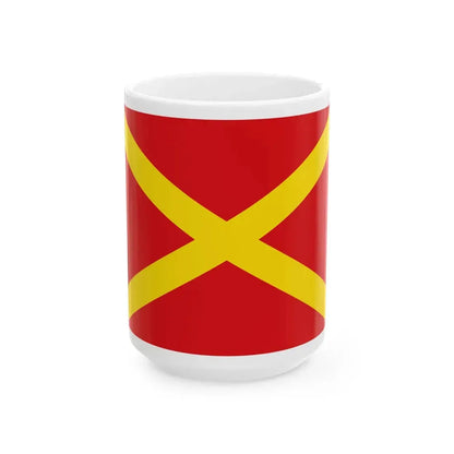 Flag of Virton (Belgium) White Coffee Mug 15oz - Go Mug Yourself