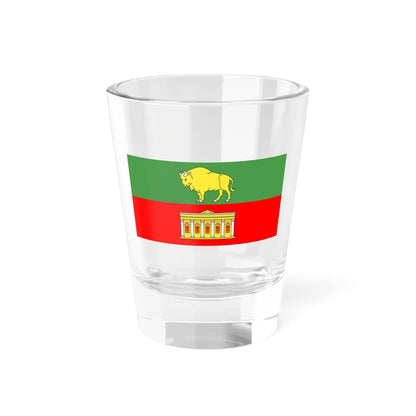 Flag of Śvisłač (Belarus) Shot Glass 1.5oz 1.5oz - Go Mug Yourself