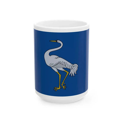 Flag of Visaginas (Lithuania) White Coffee Mug 15oz - Go Mug Yourself