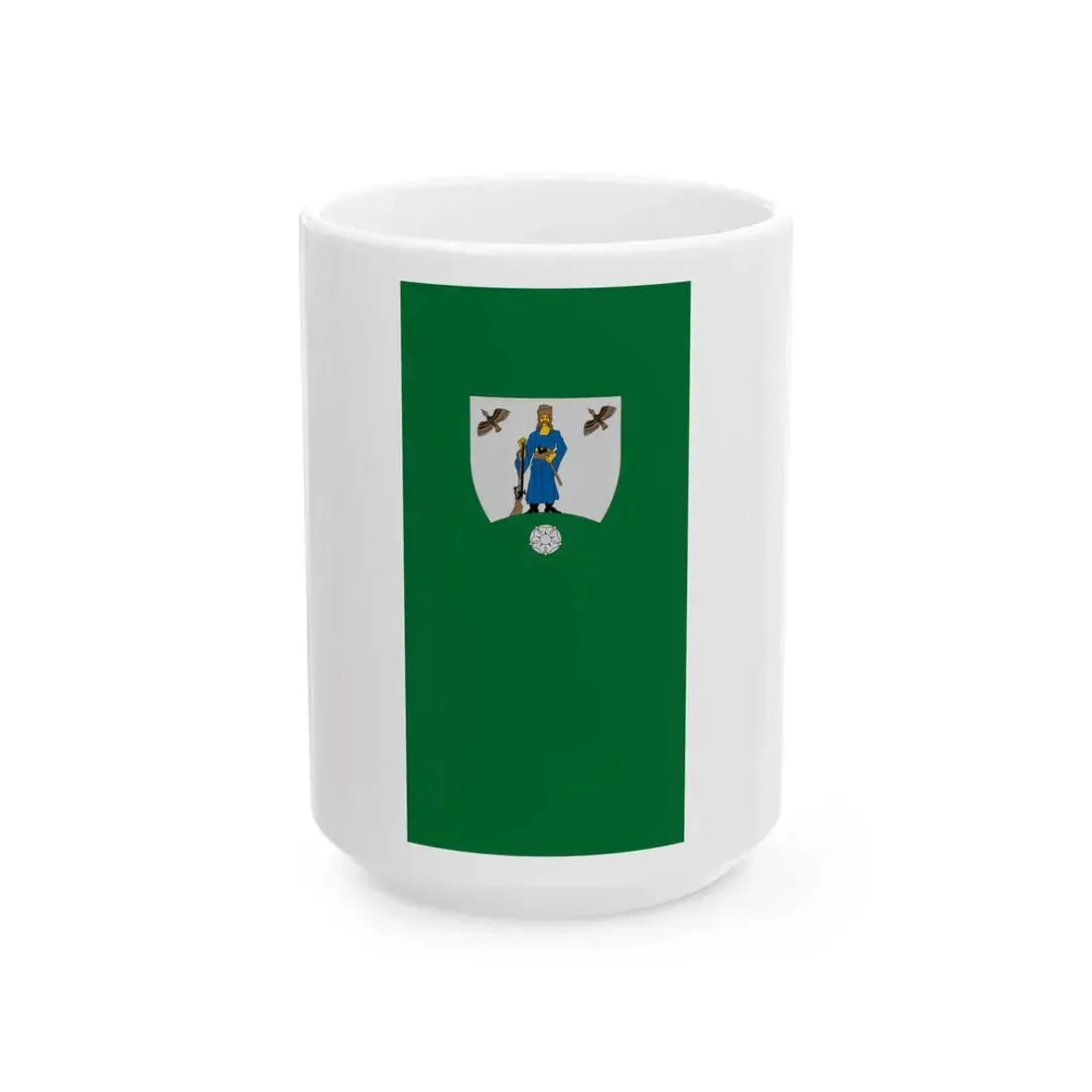 Flag of Visnye (Hungary) White Coffee Mug 15oz - Go Mug Yourself