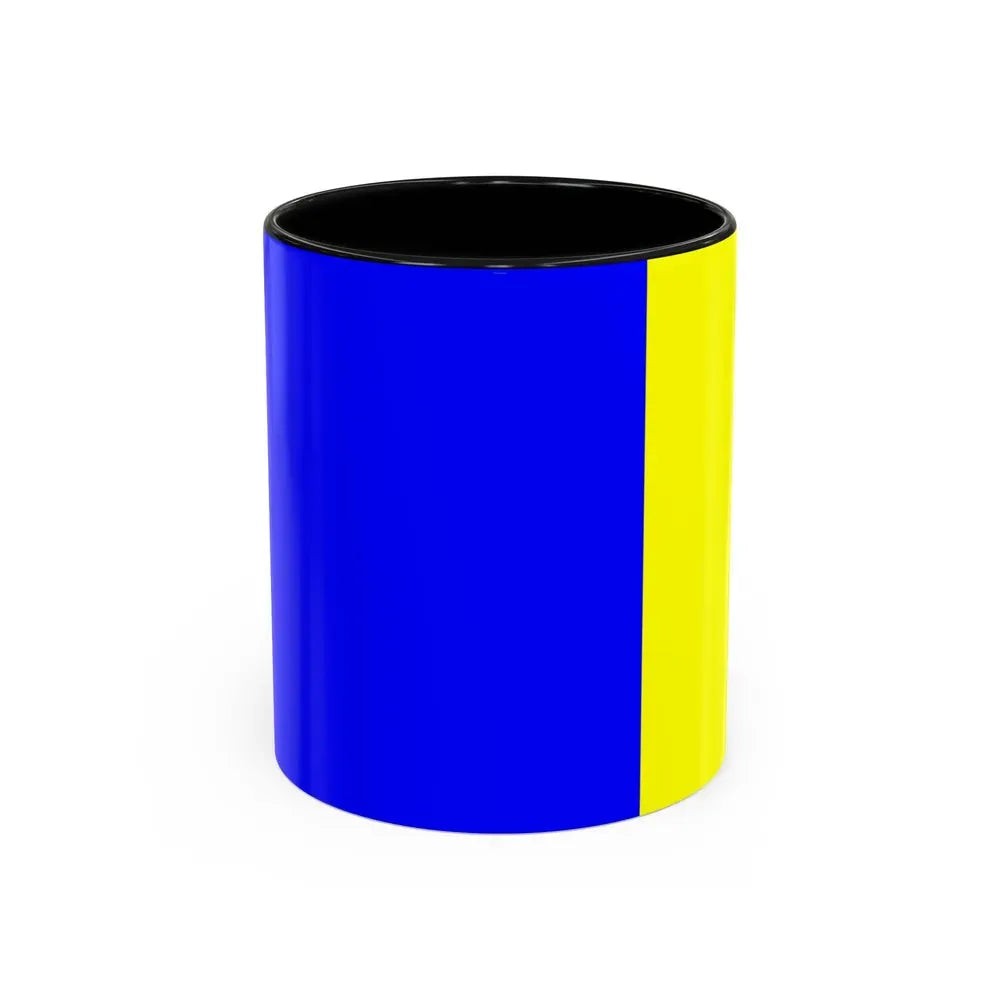 Flag of Viterbo Italy - Accent Coffee Mug 11oz Black - Go Mug Yourself
