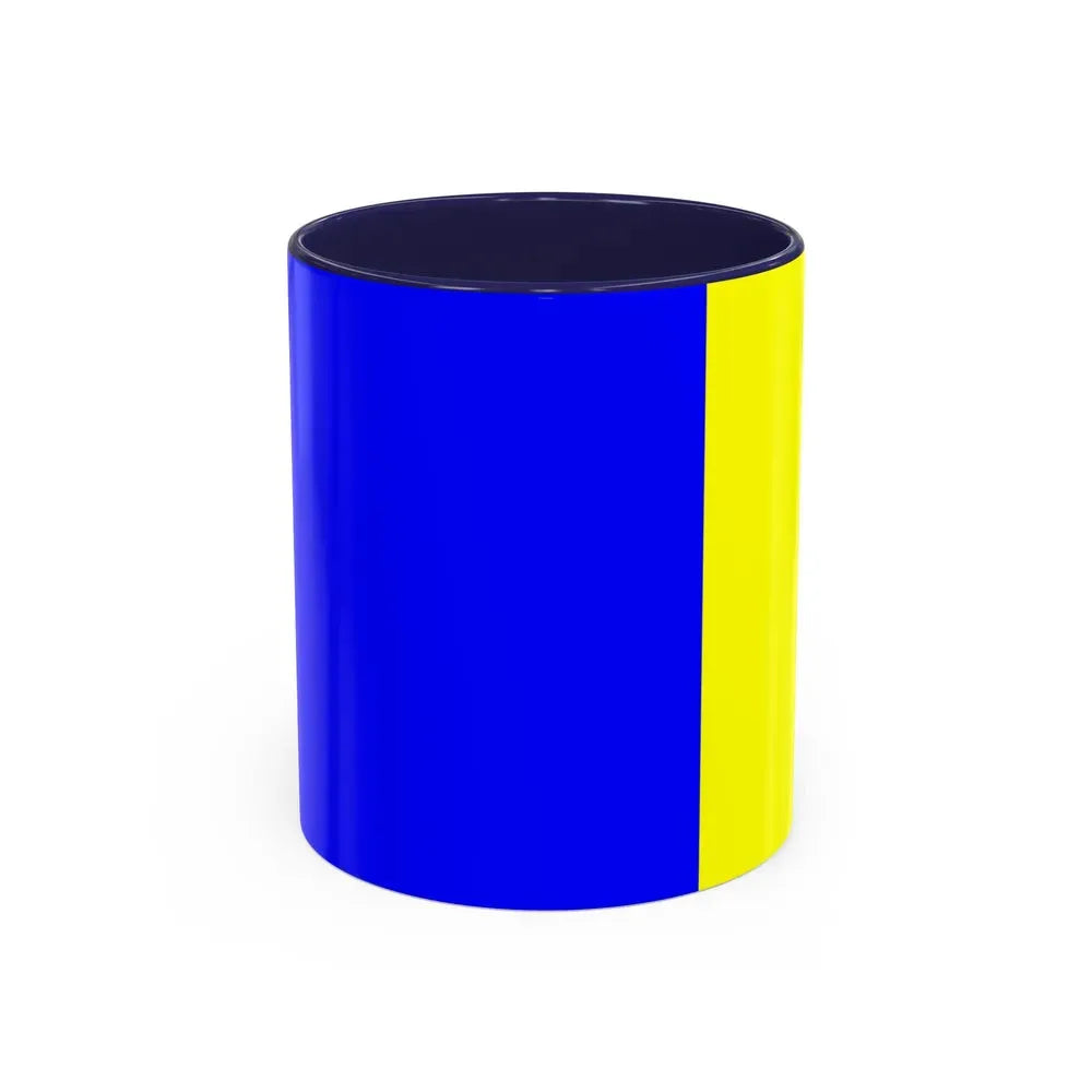 Flag of Viterbo Italy - Accent Coffee Mug 11oz Navy - Go Mug Yourself