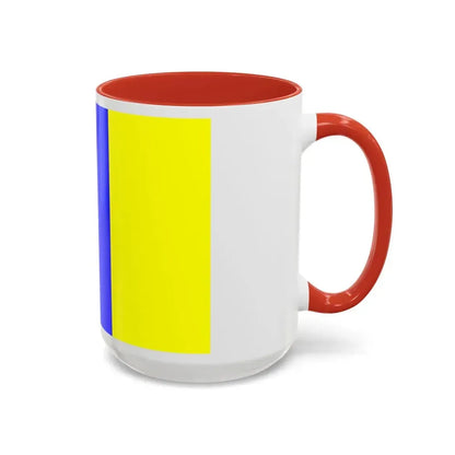 Flag of Viterbo Italy - Accent Coffee Mug - Go Mug Yourself