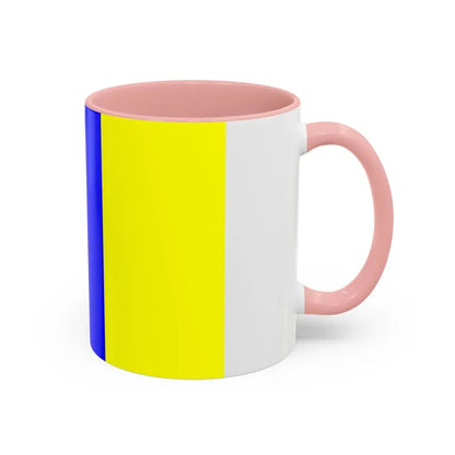 Flag of Viterbo Italy - Accent Coffee Mug - Go Mug Yourself