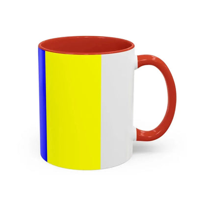 Flag of Viterbo Italy - Accent Coffee Mug - Go Mug Yourself