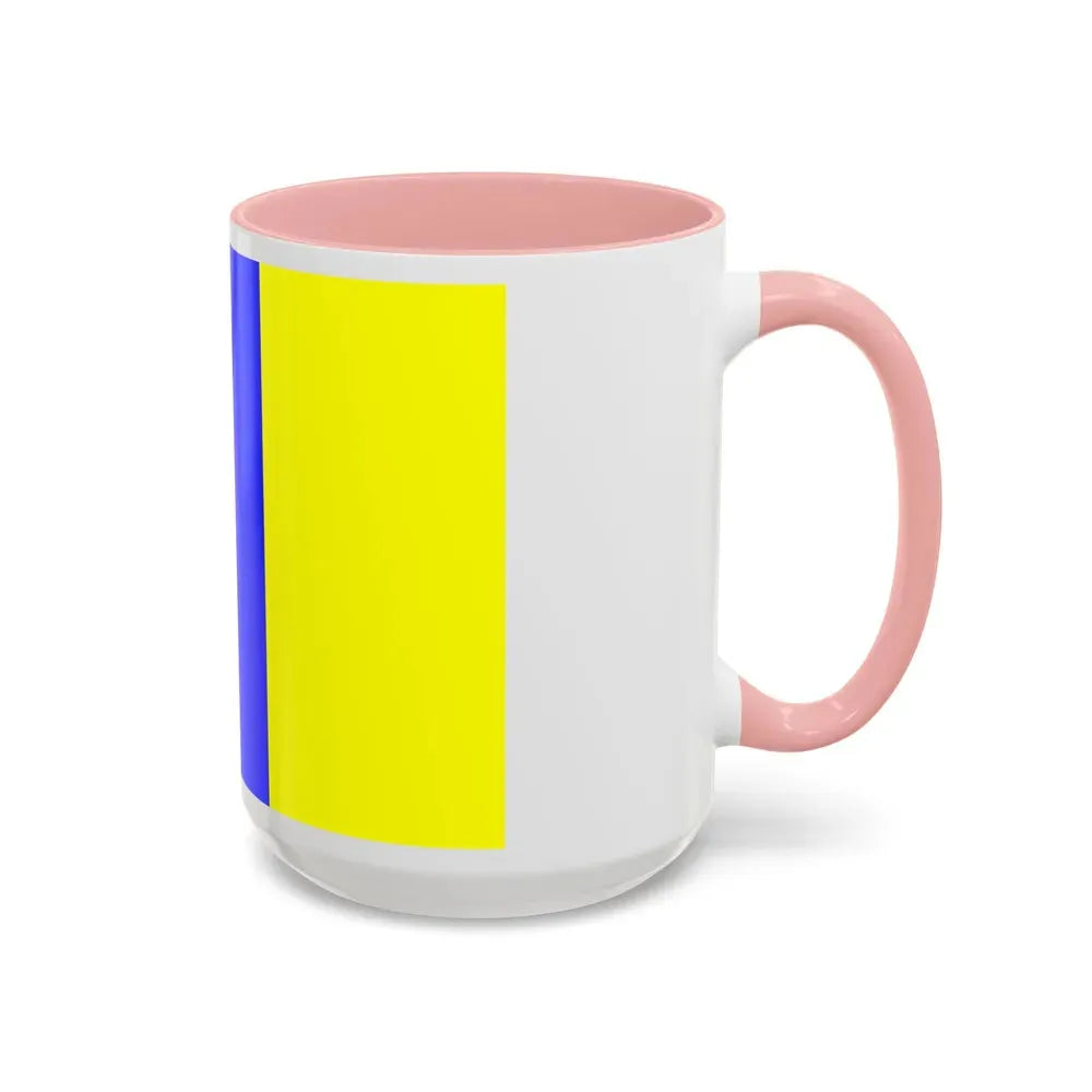 Flag of Viterbo Italy - Accent Coffee Mug - Go Mug Yourself