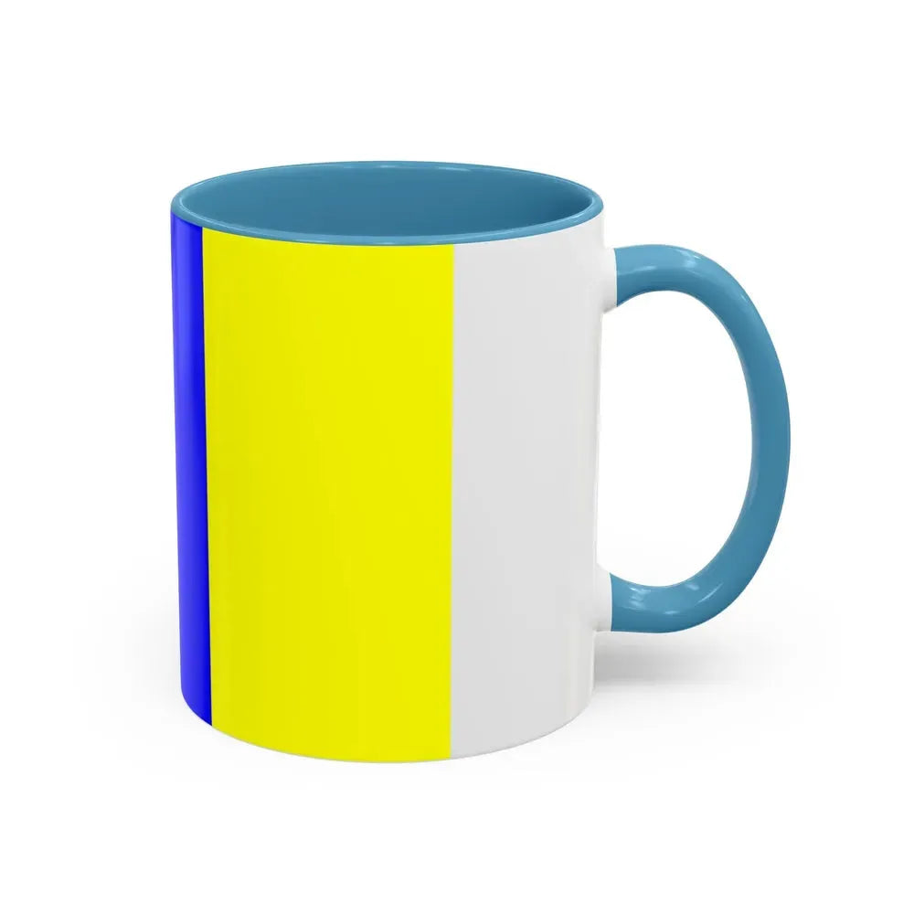 Flag of Viterbo Italy - Accent Coffee Mug - Go Mug Yourself