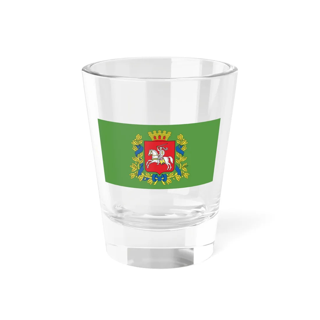 Flag of Vitsebsk region (Belarus) Shot Glass 1.5oz 1.5oz - Go Mug Yourself