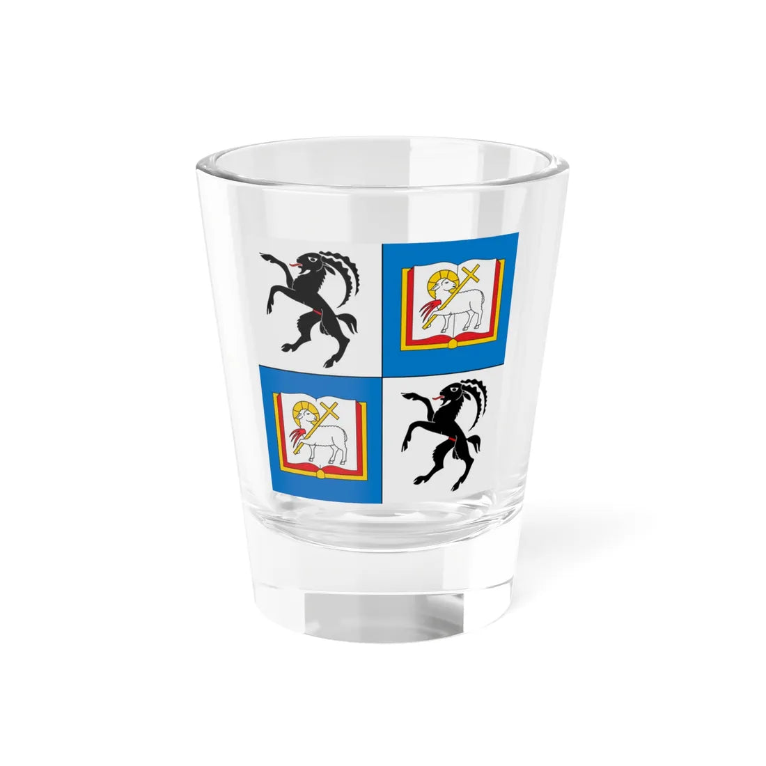 Flag of Vitus Huonder (Switzerland) Shot Glass 1.5oz 1.5oz - Go Mug Yourself