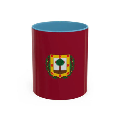 Flag of Vizcaya Spain - Accent Coffee Mug 11oz Light Blue - Go Mug Yourself