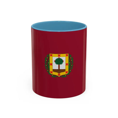 Flag of Vizcaya Spain - Accent Coffee Mug 11oz Light Blue - Go Mug Yourself