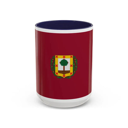 Flag of Vizcaya Spain - Accent Coffee Mug 15oz Navy - Go Mug Yourself