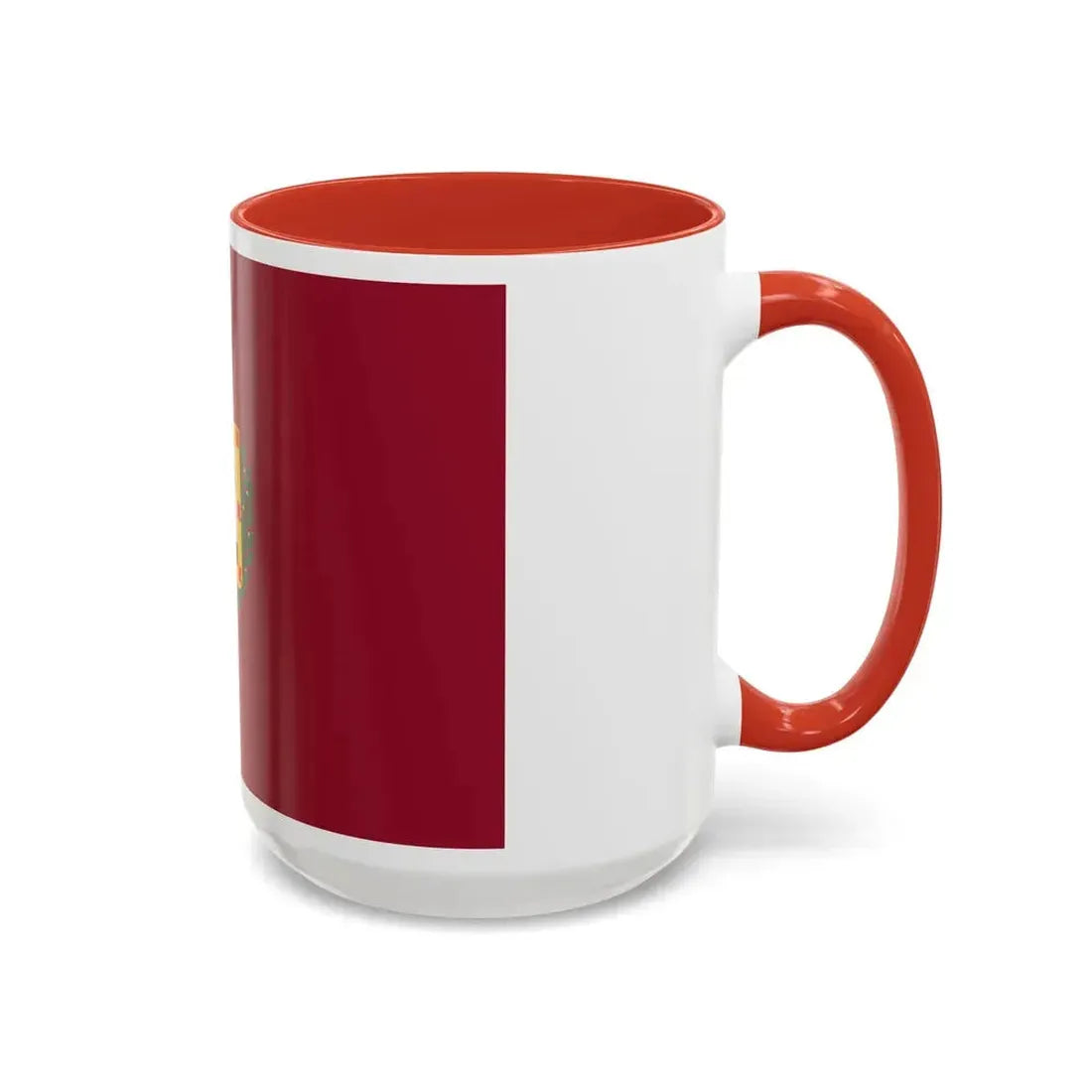 Flag of Vizcaya Spain - Accent Coffee Mug - Go Mug Yourself