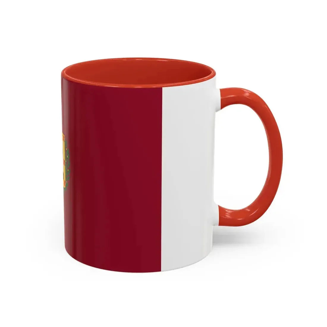 Flag of Vizcaya Spain - Accent Coffee Mug - Go Mug Yourself