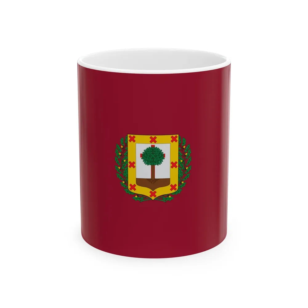 Flag of Vizcaya Spain - White Coffee Mug-11oz-Go Mug Yourself