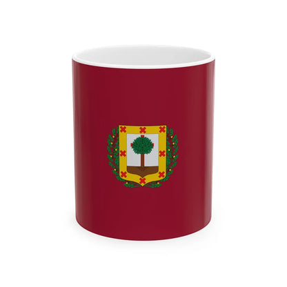 Flag of Vizcaya Spain - White Coffee Mug-11oz-Go Mug Yourself