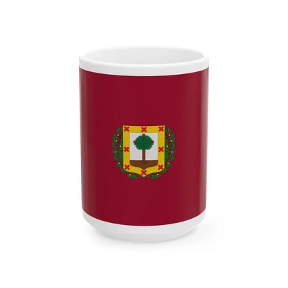 Flag of Vizcaya Spain - White Coffee Mug 15oz - Go Mug Yourself