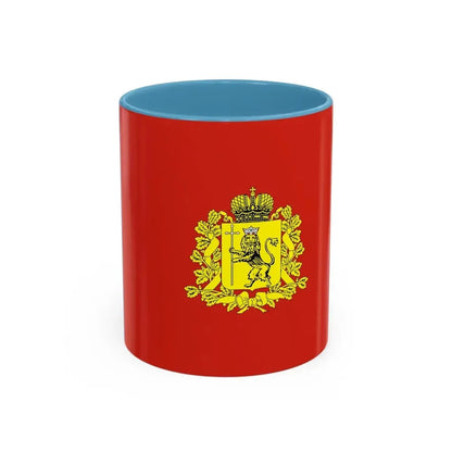 Flag of Vladimir Oblast Russia - Accent Coffee Mug 11oz Light Blue - Go Mug Yourself