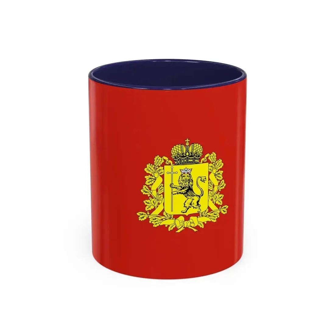 Flag of Vladimir Oblast Russia - Accent Coffee Mug 11oz Navy - Go Mug Yourself