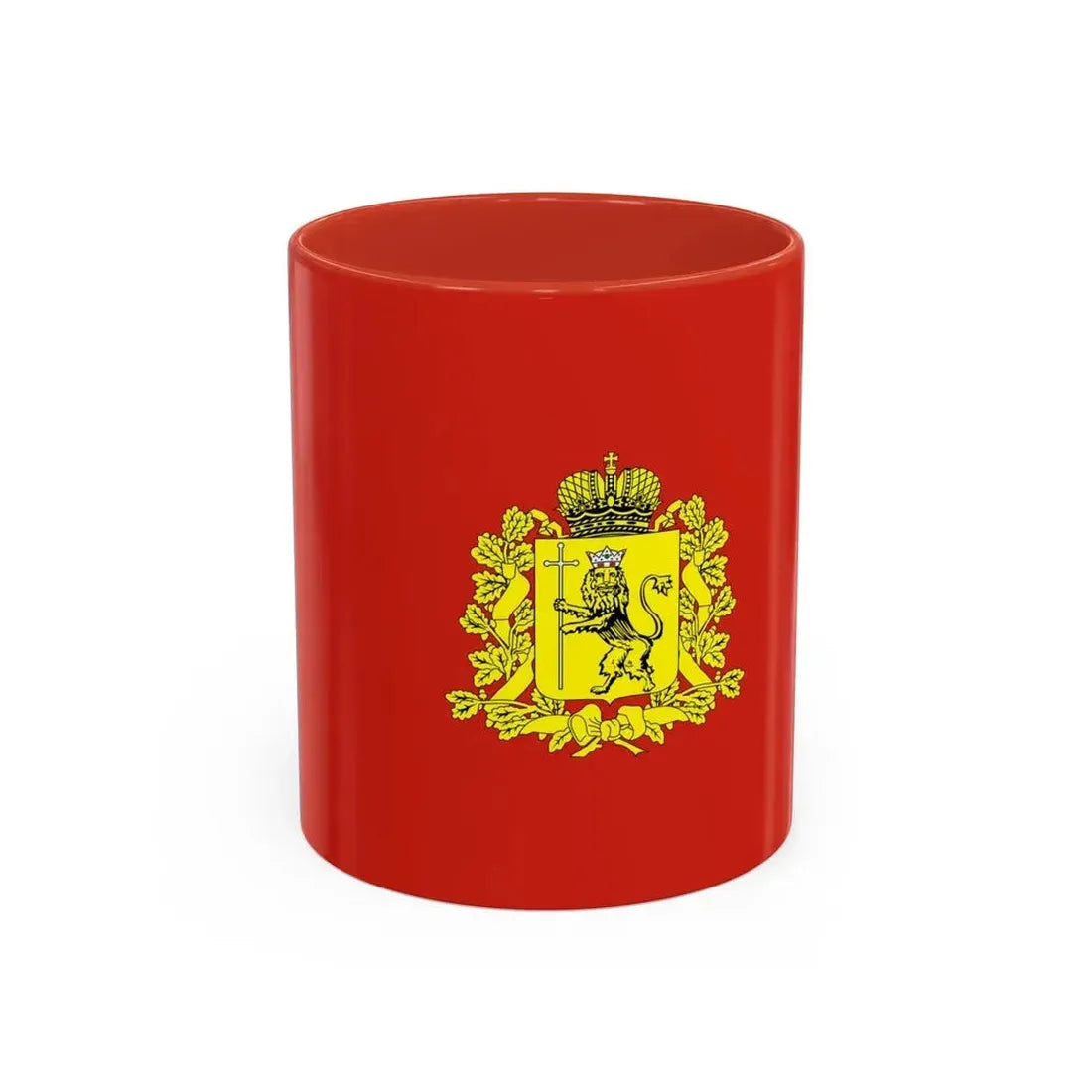 Flag of Vladimir Oblast Russia - Accent Coffee Mug 11oz Red - Go Mug Yourself