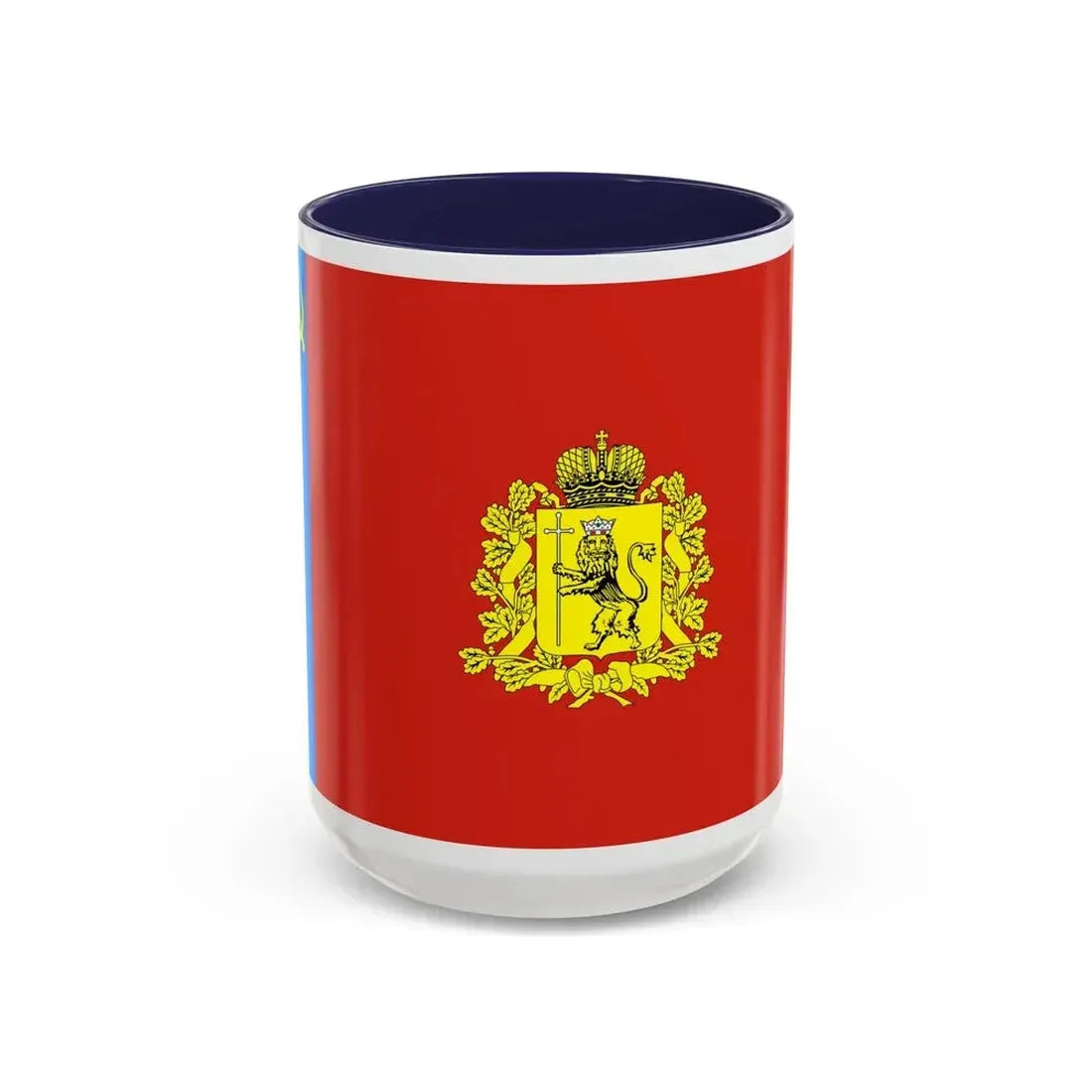 Flag of Vladimir Oblast Russia - Accent Coffee Mug 15oz Navy - Go Mug Yourself
