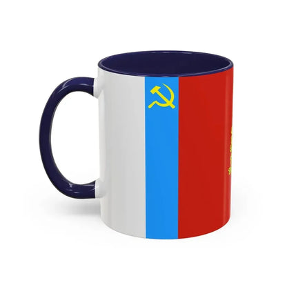 Flag of Vladimir Oblast Russia - Accent Coffee Mug - Go Mug Yourself