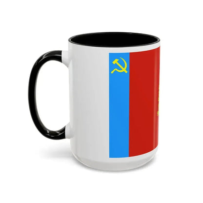 Flag of Vladimir Oblast Russia - Accent Coffee Mug - Go Mug Yourself