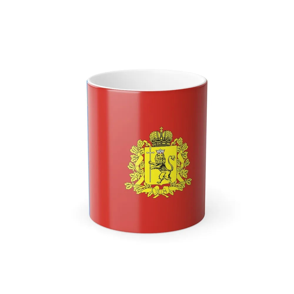 Flag of Vladimir Oblast Russia - Color Changing Coffee Mug-11oz-Go Mug Yourself