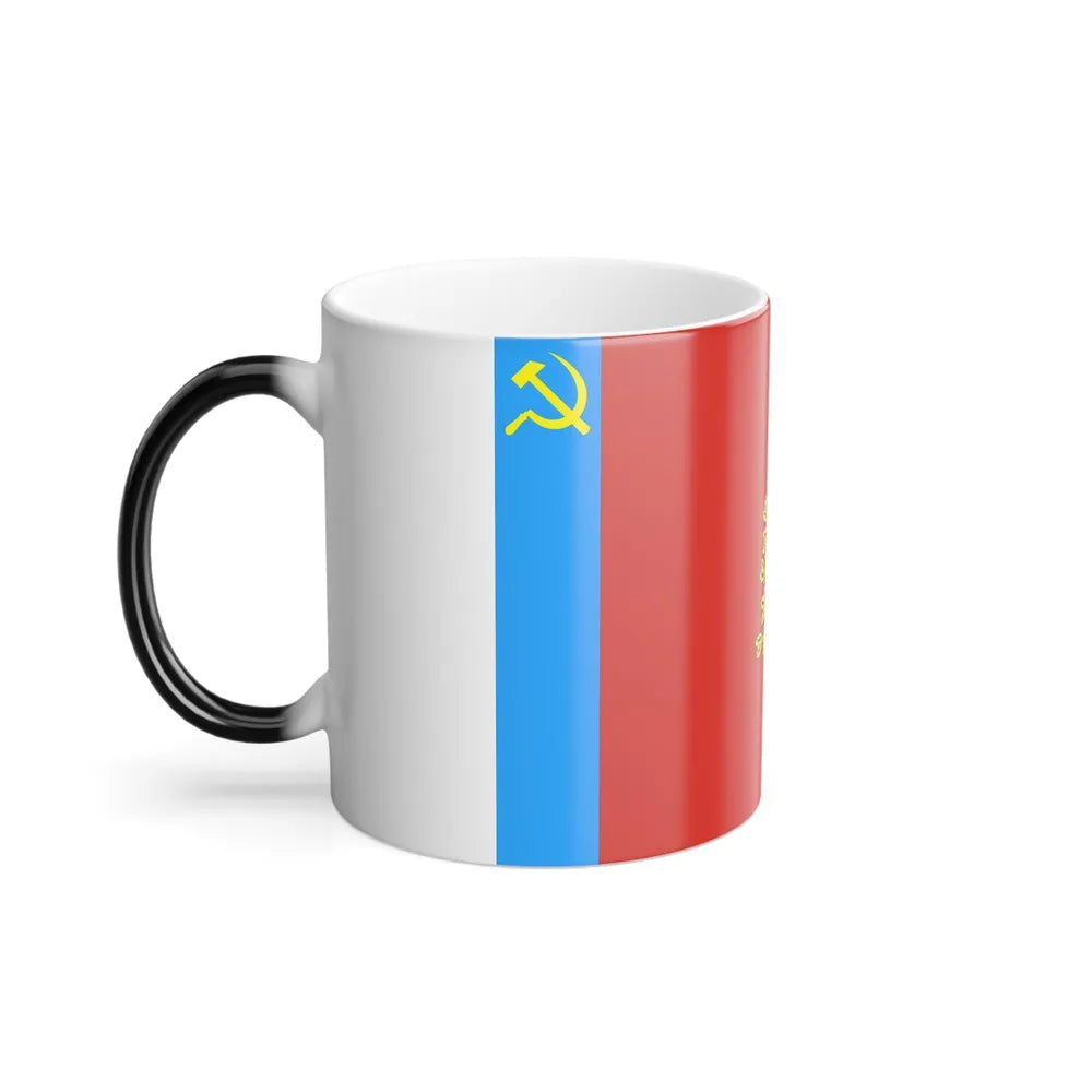 Flag of Vladimir Oblast Russia - Color Changing Coffee Mug-Go Mug Yourself
