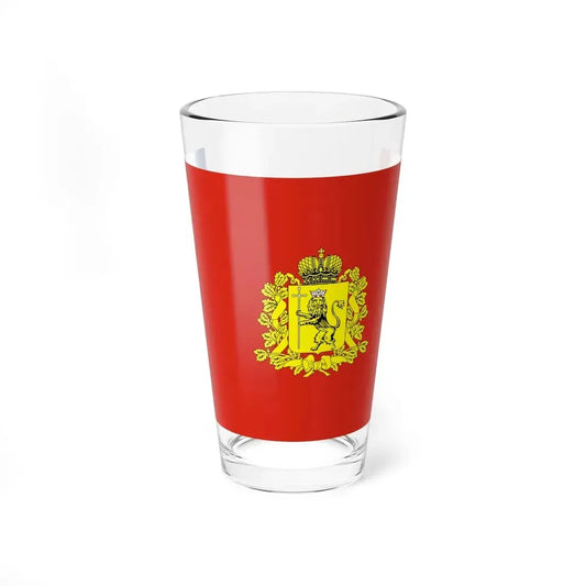 Flag of Vladimir Oblast Russia - Pint Glass 16oz 16oz - Go Mug Yourself