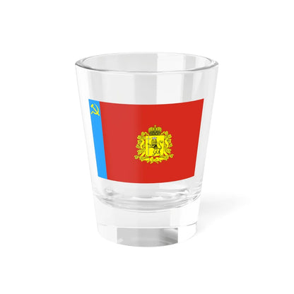 Flag of Vladimir Oblast (Russia) Shot Glass 1.5oz 1.5oz - Go Mug Yourself