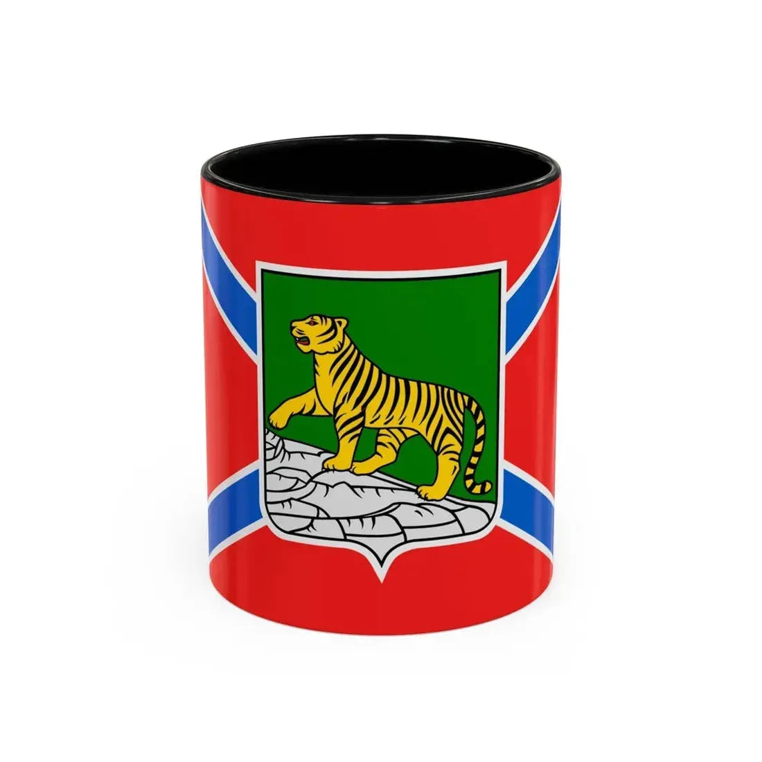 Flag of Vladivostok Russia - Accent Coffee Mug 11oz Black - Go Mug Yourself