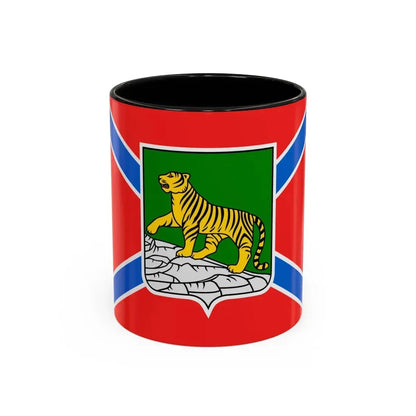 Flag of Vladivostok Russia - Accent Coffee Mug 11oz Black - Go Mug Yourself