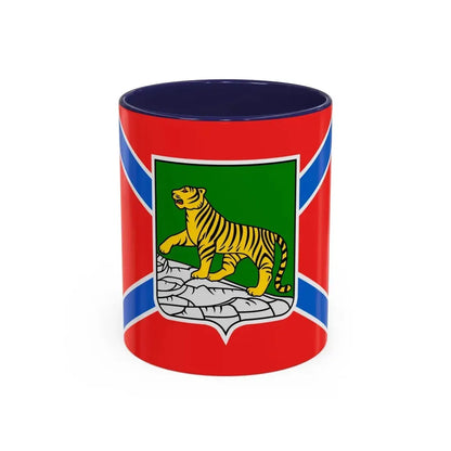Flag of Vladivostok Russia - Accent Coffee Mug 11oz Navy - Go Mug Yourself
