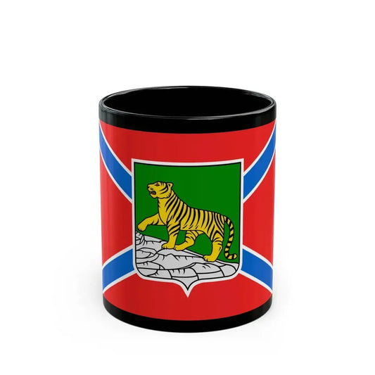Flag of Vladivostok Russia - Black Coffee Mug 11oz - Go Mug Yourself