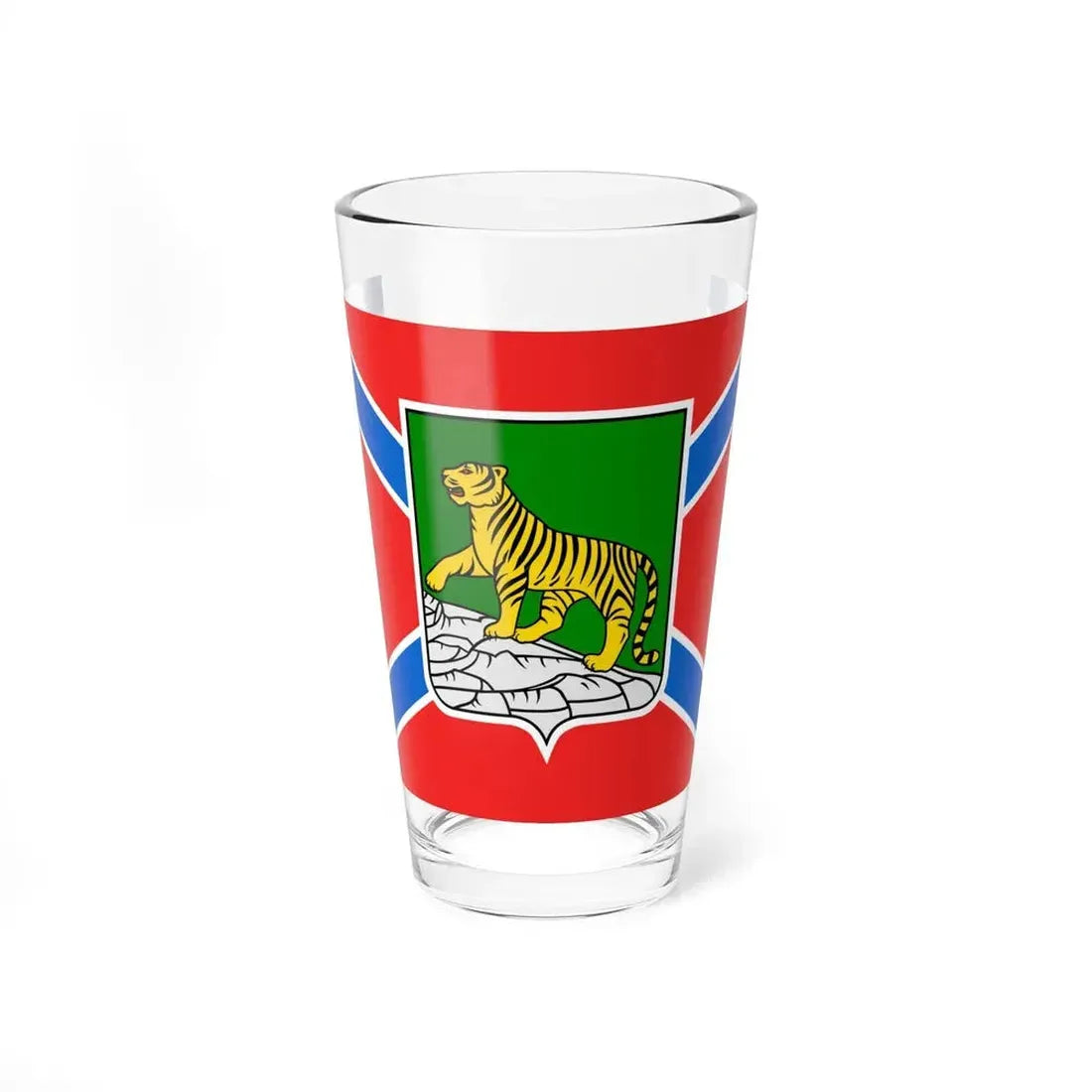 Flag of Vladivostok Russia - Pint Glass 16oz 16oz - Go Mug Yourself