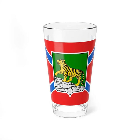 Flag of Vladivostok Russia - Pint Glass 16oz 16oz - Go Mug Yourself