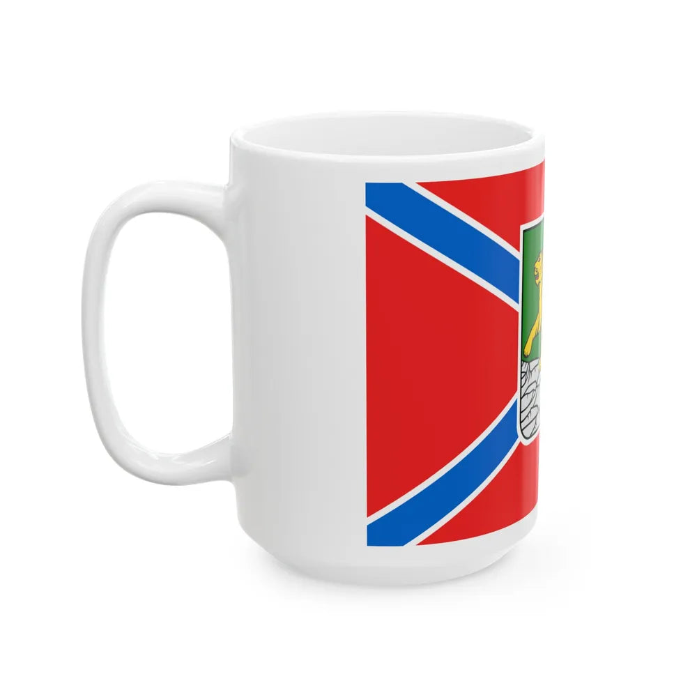 Flag of Vladivostok Russia - White Coffee Mug-Go Mug Yourself